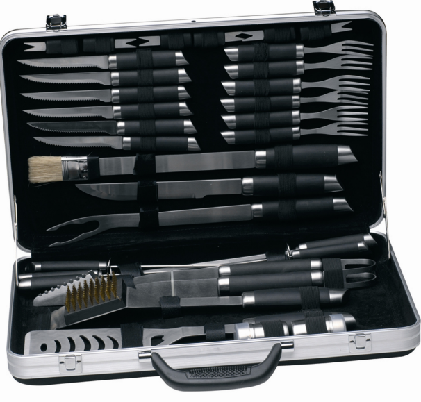 bbq tool set with storage case